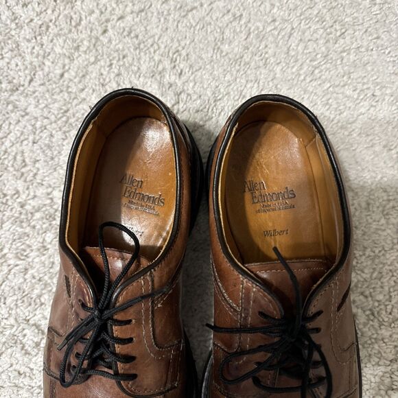 Allen Edmonds Wilbert Comfort Shoe Men’s 6.5 D Brown Othello Soles #1951 - Picture 4 of 9